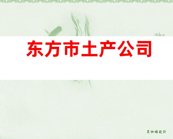 东方市土产公司