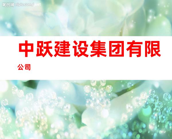 中跃建设集团有限公司