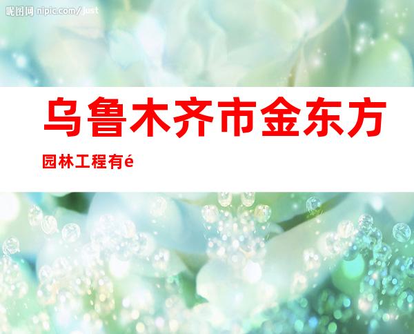 乌鲁木齐市金东方园林工程有限公司