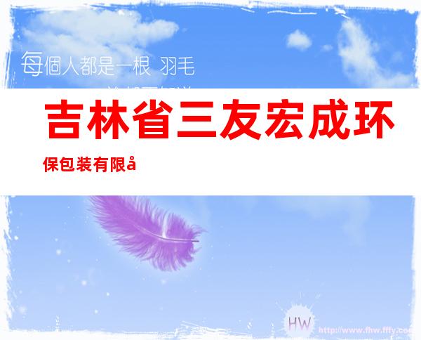 吉林省三友宏成环保包装有限公司