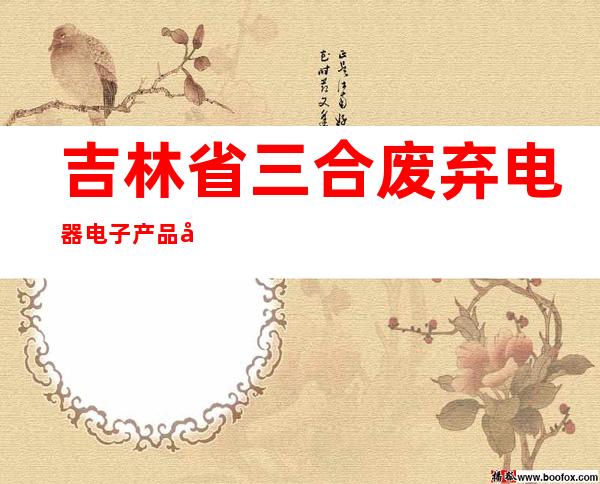 吉林省三合废弃电器电子产品回收处置有限公司