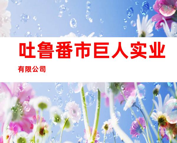 吐鲁番市巨人实业有限公司