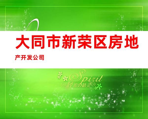 大同市新荣区房地产开发公司