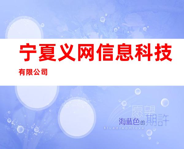 宁夏义网信息科技有限公司