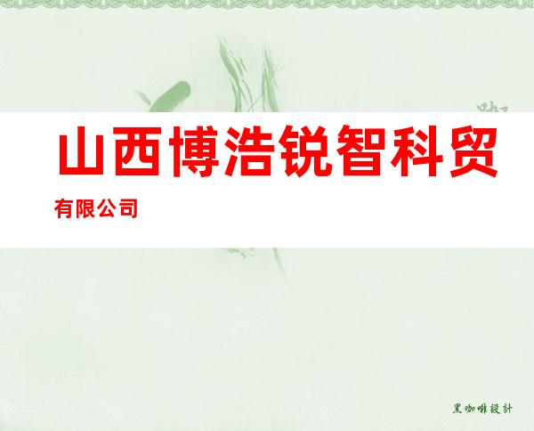 山西博浩锐智科贸有限公司