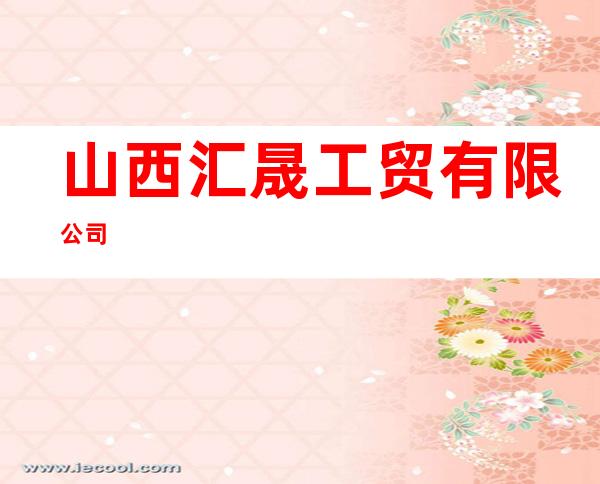 山西汇晟工贸有限公司