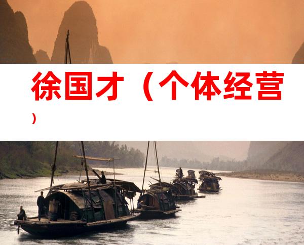 徐国才（个体经营）