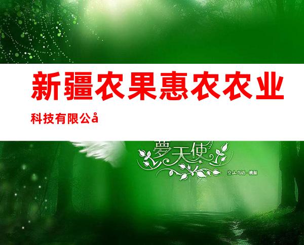 新疆农果惠农农业科技有限公司