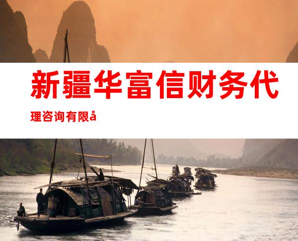 新疆华富信财务代理咨询有限公司