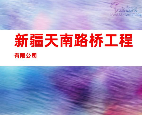 新疆天南路桥工程有限公司