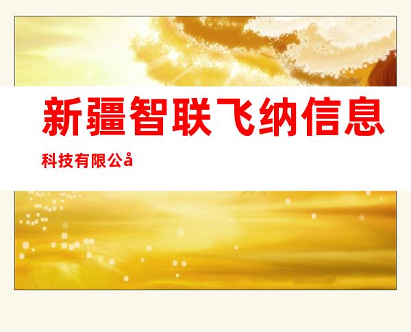 新疆智联飞纳信息科技有限公司