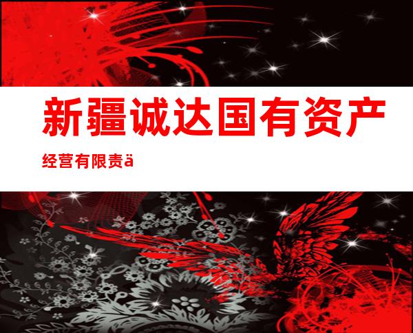 新疆诚达国有资产经营有限责任公司