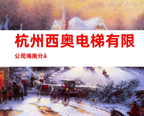 杭州西奥电梯有限公司海南分公司