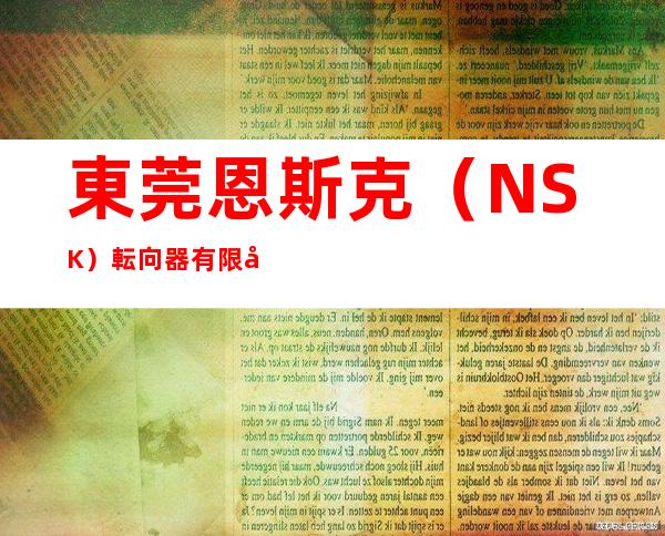 東莞恩斯克(NSK)転向器有限公司