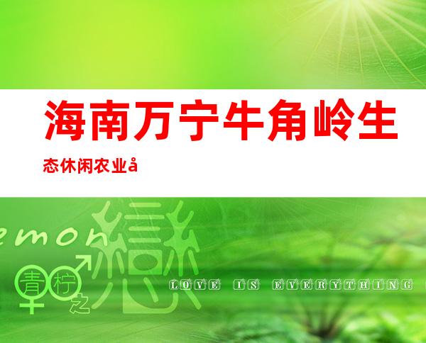 海南万宁牛角岭生态休闲农业开发有限公司