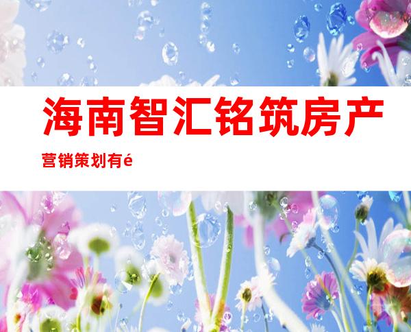 海南智汇铭筑房产营销策划有限公司