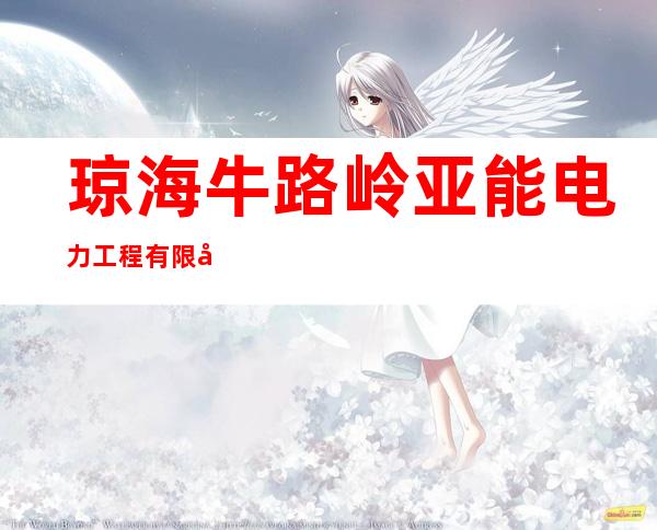 琼海牛路岭亚能电力工程有限公司加略水电站