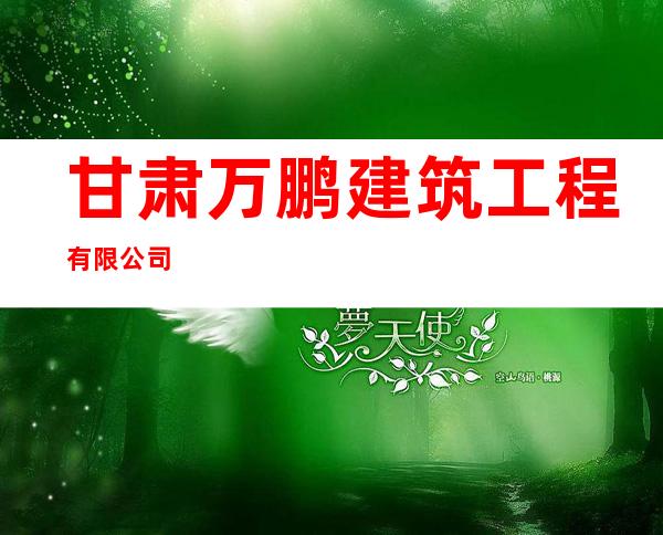 甘肃万鹏建筑工程有限公司