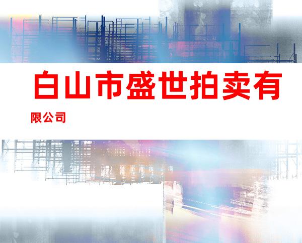 白山市盛世拍卖有限公司