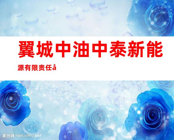 翼城中油中泰新能源有限责任公司