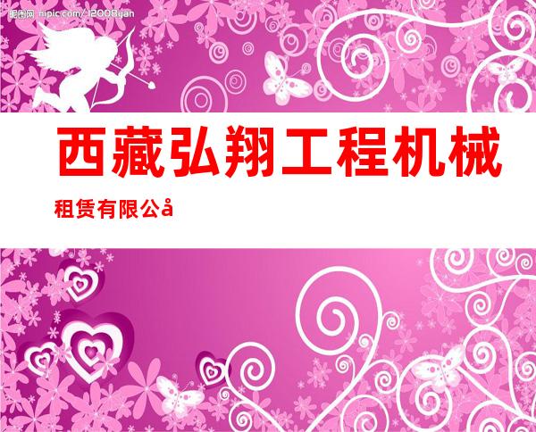 西藏弘翔工程机械租赁有限公司