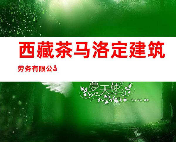 西藏茶马洛定建筑劳务有限公司