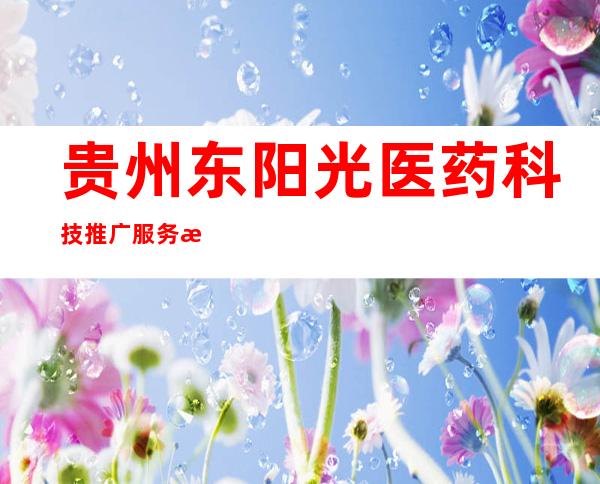 贵州东阳光医药科技推广服务有限公司