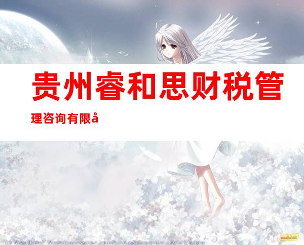 贵州睿和思财税管理咨询有限公司
