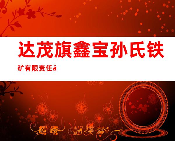 达茂旗鑫宝孙氏铁矿有限责任公司