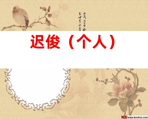 迟俊（个人）