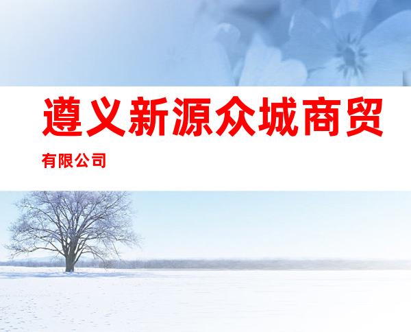 遵义新源众城商贸有限公司