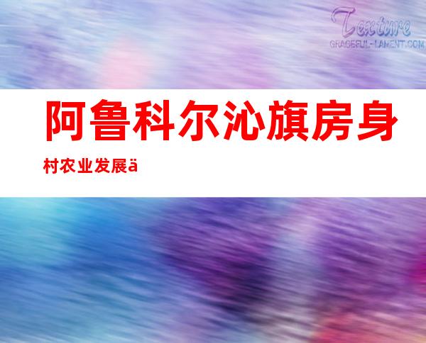 阿鲁科尔沁旗房身村农业发展专业合作社