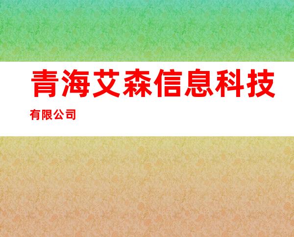 青海艾森信息科技有限公司