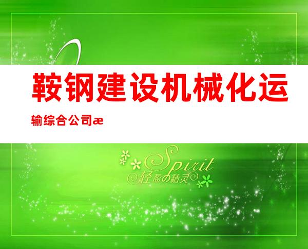 鞍钢建设机械化运输综合公司日利物资经销处